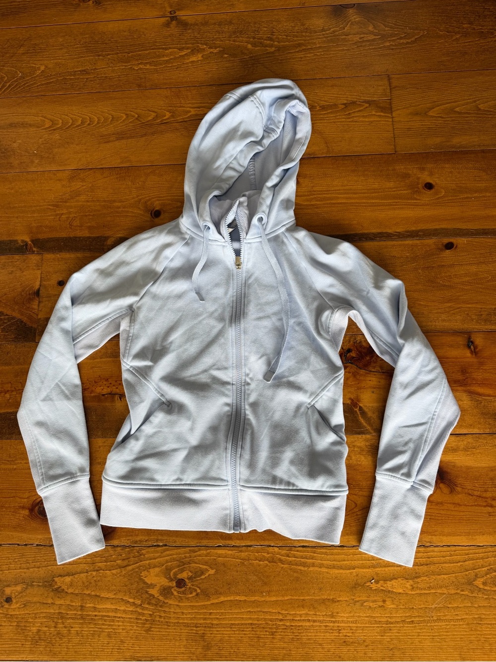 Light Blue Women's Zip-Up Hoodie
